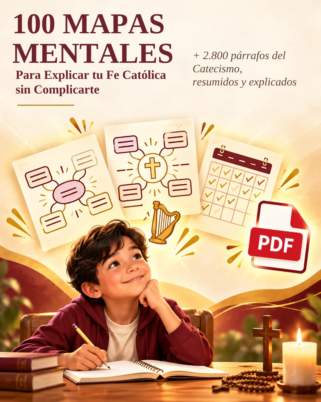 100 Mapas Mentales del Catecismo